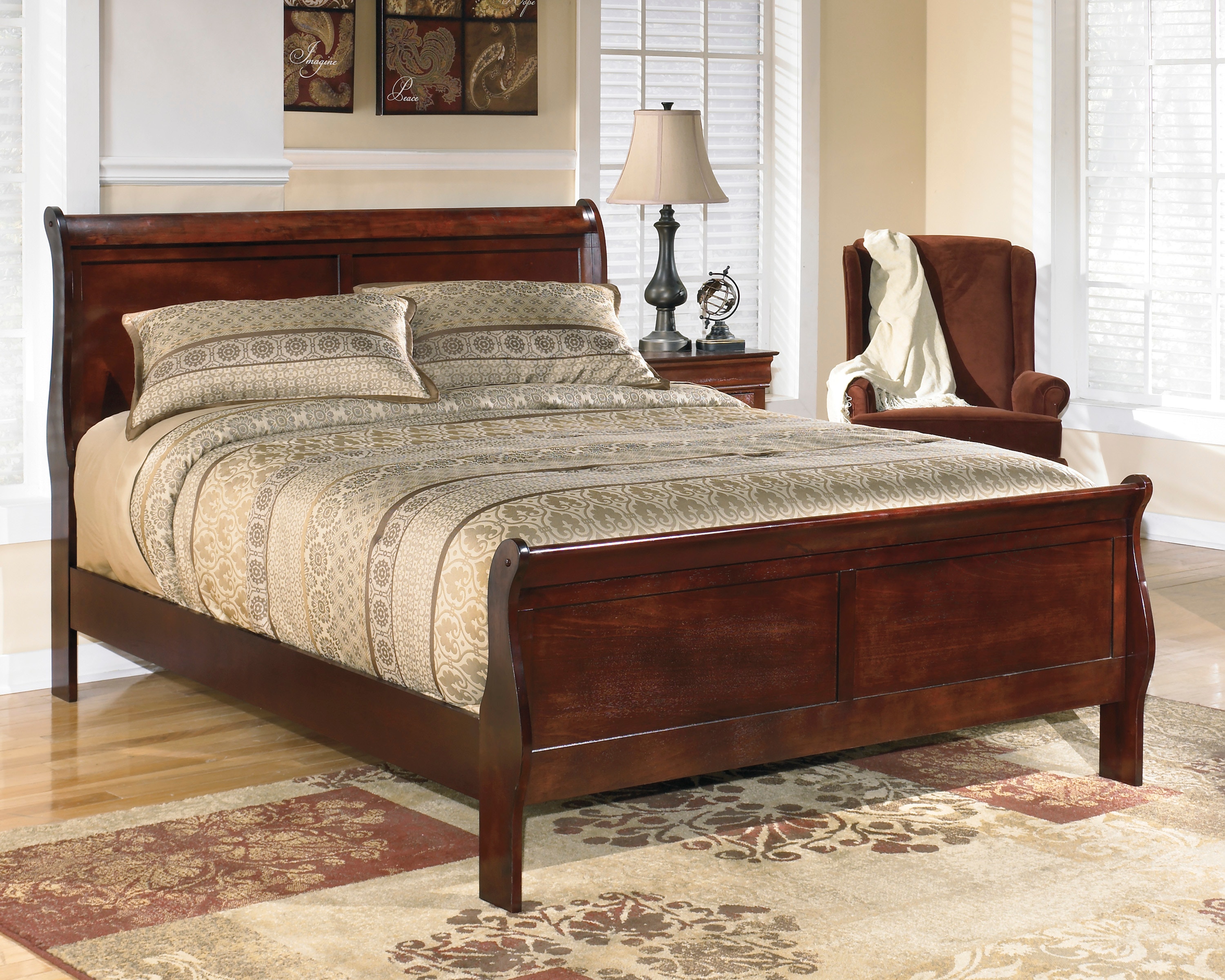 Signature Design by Ashley Bedroom Alisdair Sleigh Bed ...