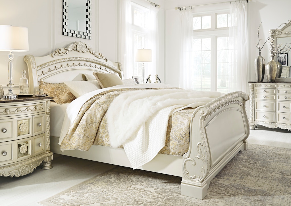 Signature Design By Ashley Bedroom 3pc Cassimore Queen Sleigh Bed Fulton Stores Brooklyn And