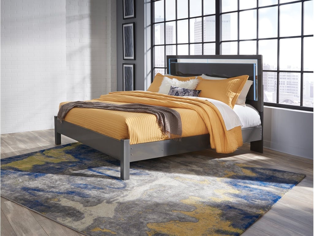 Ashley Bedroom B408 King Panel Bed Rosso S Furniture Gilroy