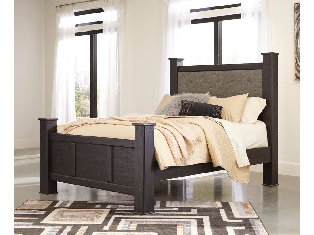 Ashley Bedroom B555 Queen Poster Bed Rosso S Furniture Gilroy