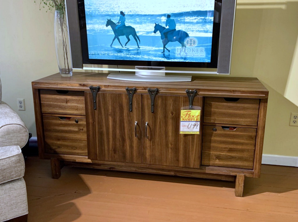 Clearance CLEARANCE Hooker Furniture Sliding Barn Door TV Console