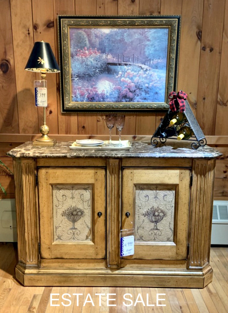 Clearance CLEARANCE ESTATE SALE Marble Top Buffet