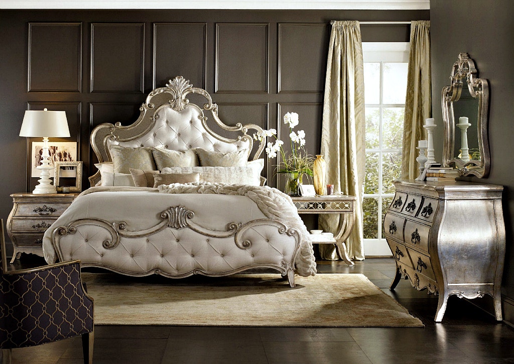 Hooker Furniture Sanctuary Bedroom Collection with Upholstered Bed, SEE MORE PIECES BELOW. Sanctuary Bedroom Collection with Upholstered Bed