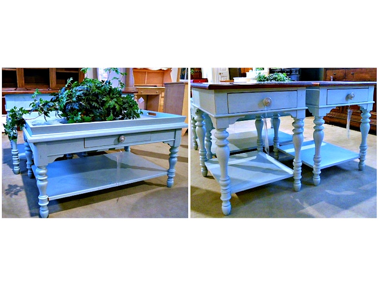 Stanley Coastal Living 3 Pc Blue Occasional Table Set Stanley Coastal Living 3 Pc Blue Occasional Table Set