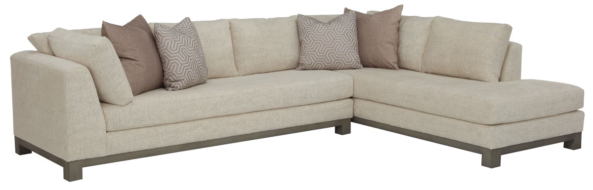 2 Piece Sectional with Bench Seat 1044LAF RAF by Burton James