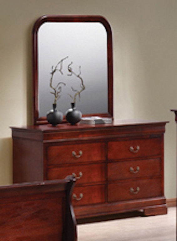 Amesbury Chair Bedroom Lp 6 Drawer Dresser Cherry Only Lp 6 Drawer Dresser Cherry