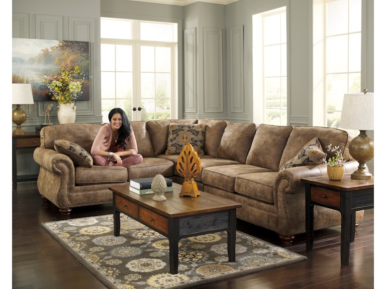 Signature Design By Ashley Living Room Larkinhurst Earth 3pc Signature Design By Ashley Larkinhurst Earth 3pc Sectional Sofa 3190166sec