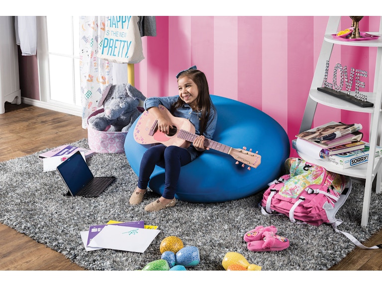 Furniture Of America Living Room Bean Bag Chair Blue Cm Ac881bl Bean Bag Chair Blue Cm Ac881bl