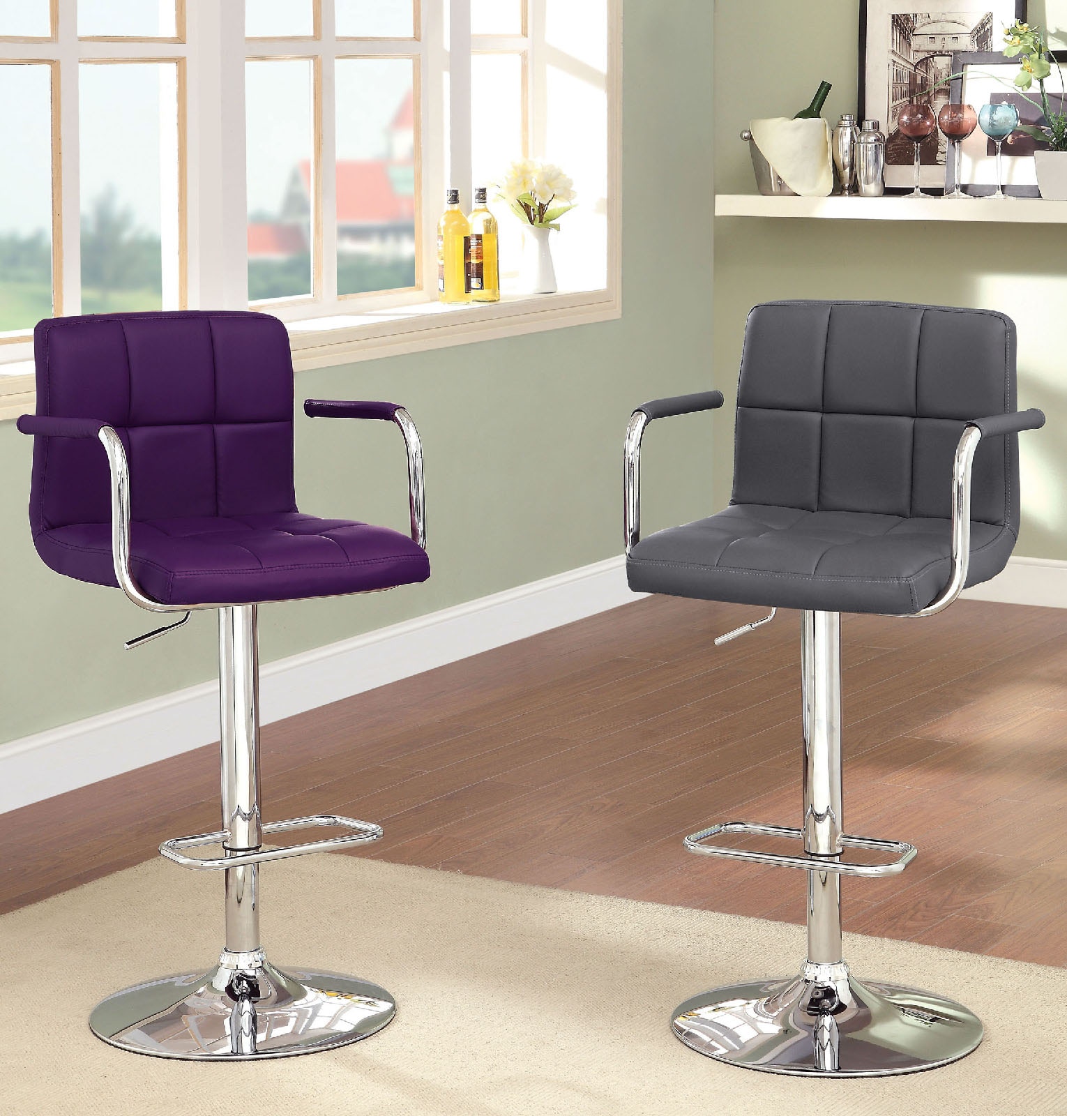 Purple best sale counter stool