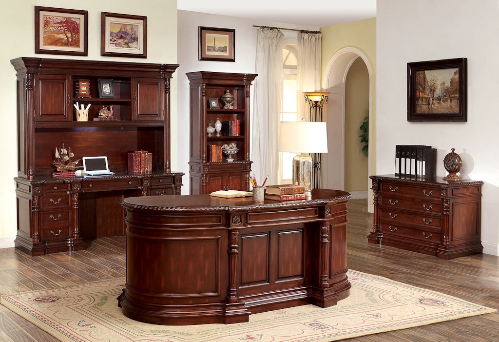 Furniture Of America Home Office Oval Office Desk Cm Dk6252do