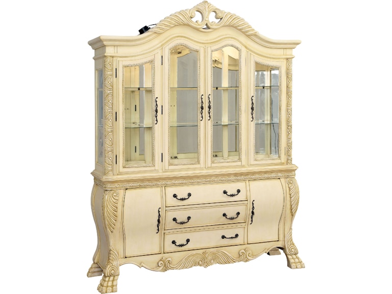 Furniture Of America Hutch Buffet Touch Lights CM3186WH HB Furniture Of America Hutch Buffet Touch Lights CM3186WH HB