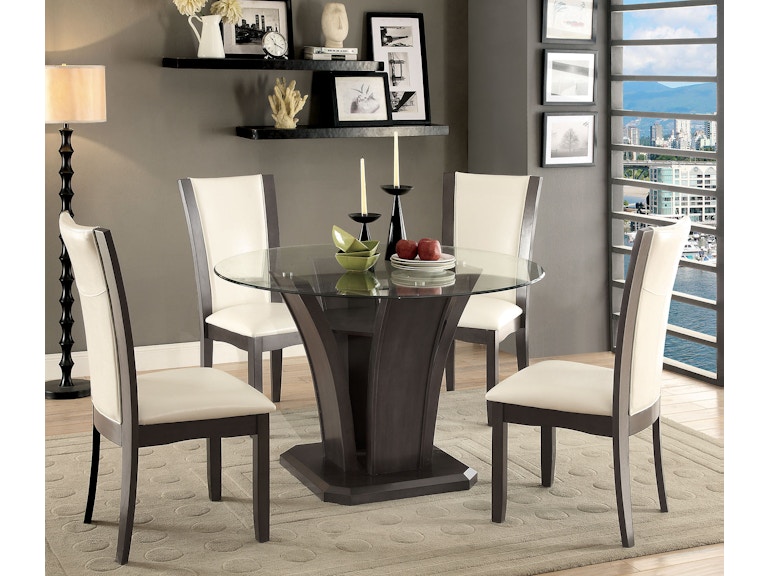 Furniture Of America Dining Room Round Table 4 Furniture Of America Dining Room Round Table 4 Support Panels Cm3710gy Rt 2 At The