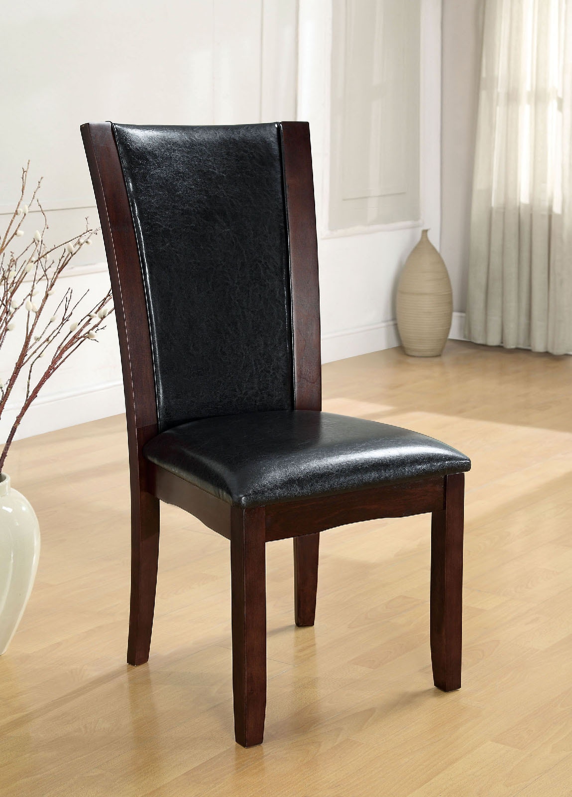 Furniture of America Casual Dining Side Chair, Espresso (2/Ctn 