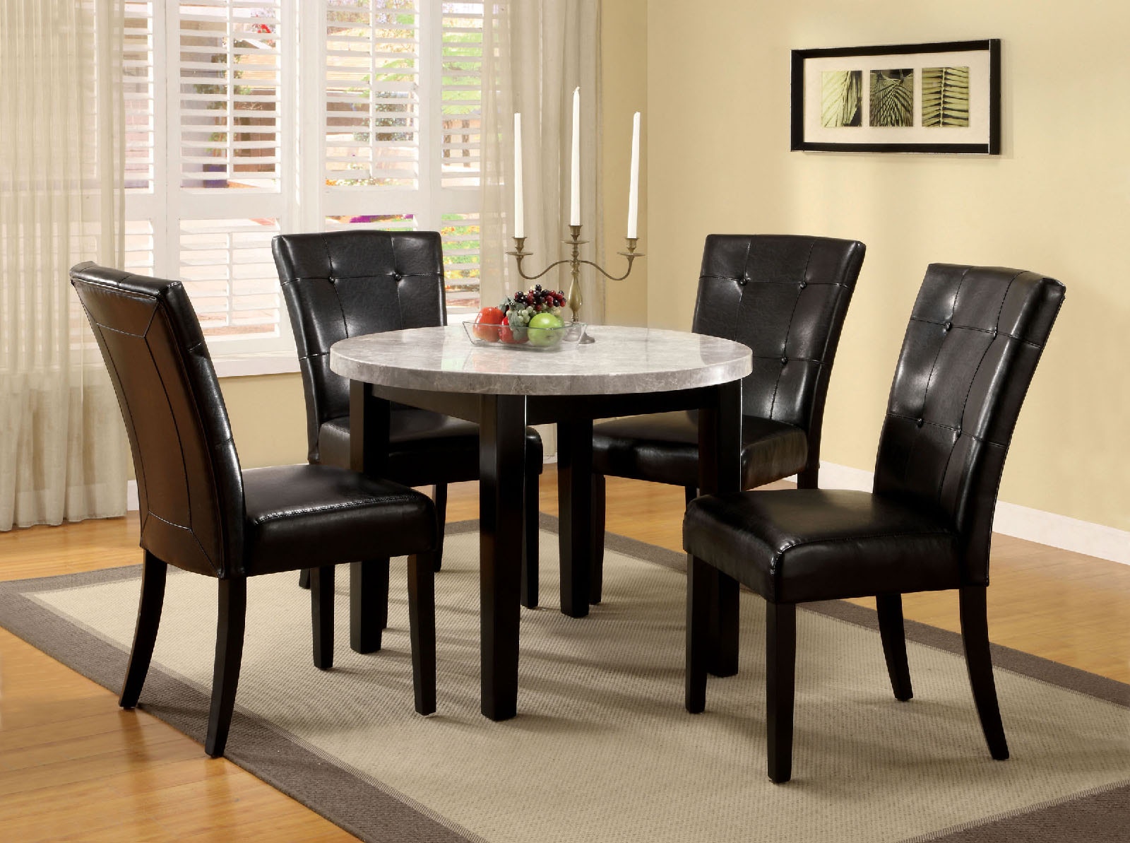 40 round kitchen table best sale and chairs