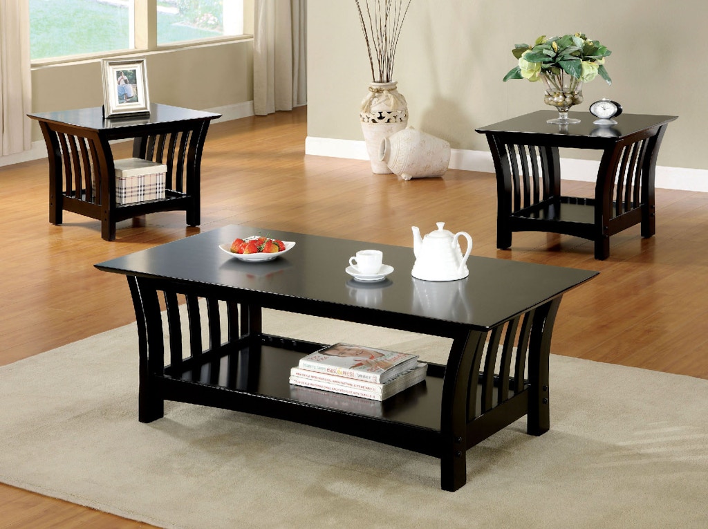 Dependent Home country Healthy Furniture of America Living Room 3 Pc. Set (Coffee Table + 2 End Tables)  CM4146-3PK - The Furniture