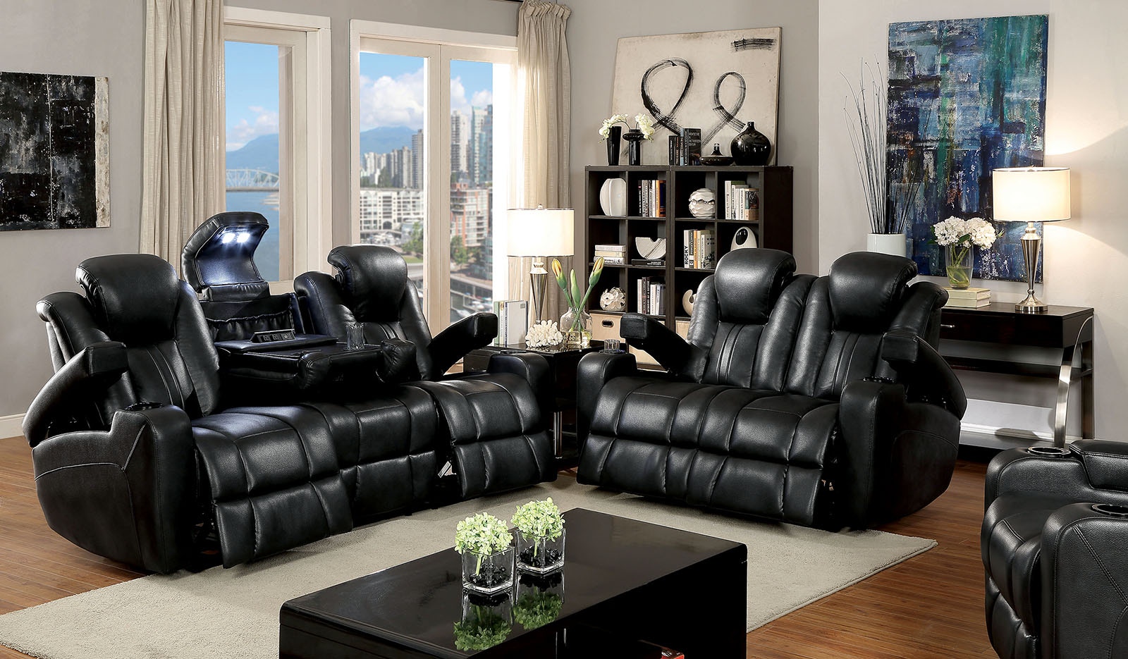 Couch and two discount recliners