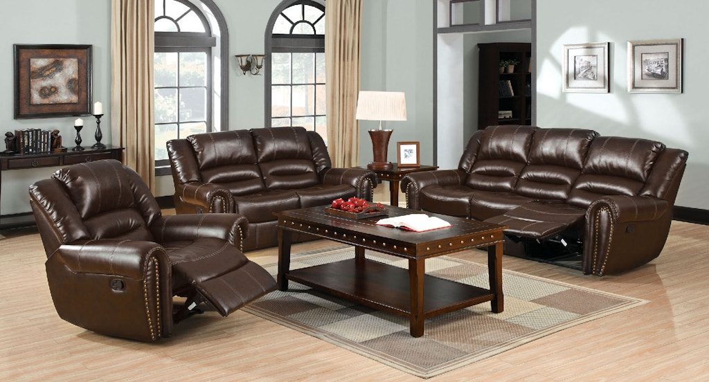Furniture Of America Living Room Sofa W 2 Recliners Cm6960s The Furniture Of America Living Room Sofa W