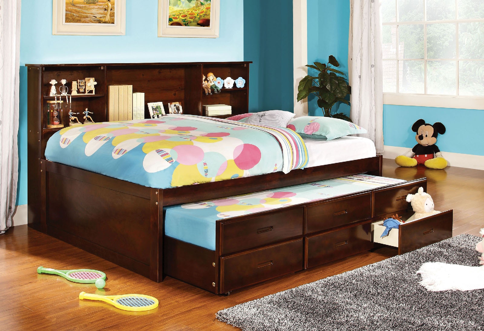 Furniture Of America Bedroom Full Bed W Trundle 3 Drawers