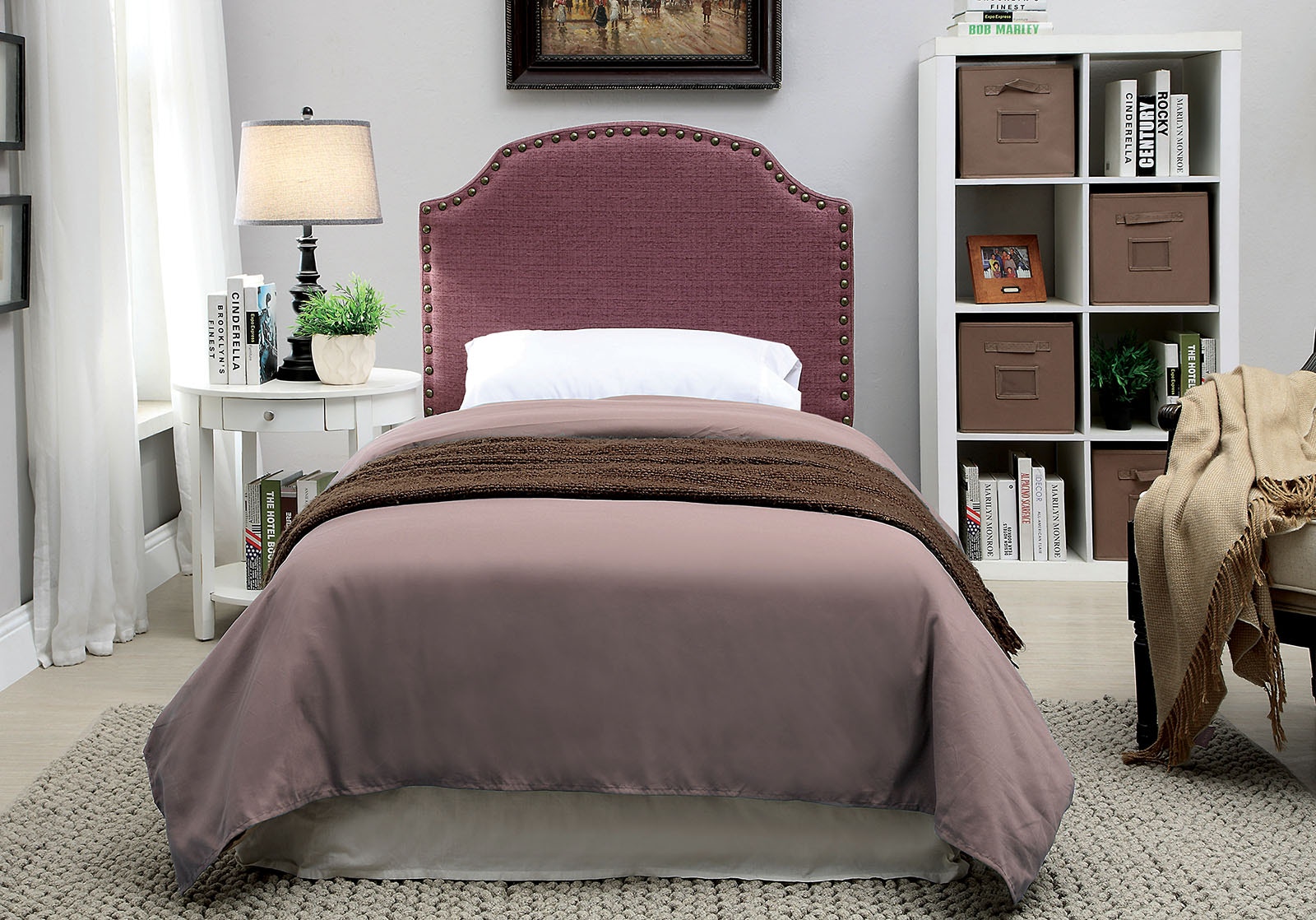 Twin Headboard Purple