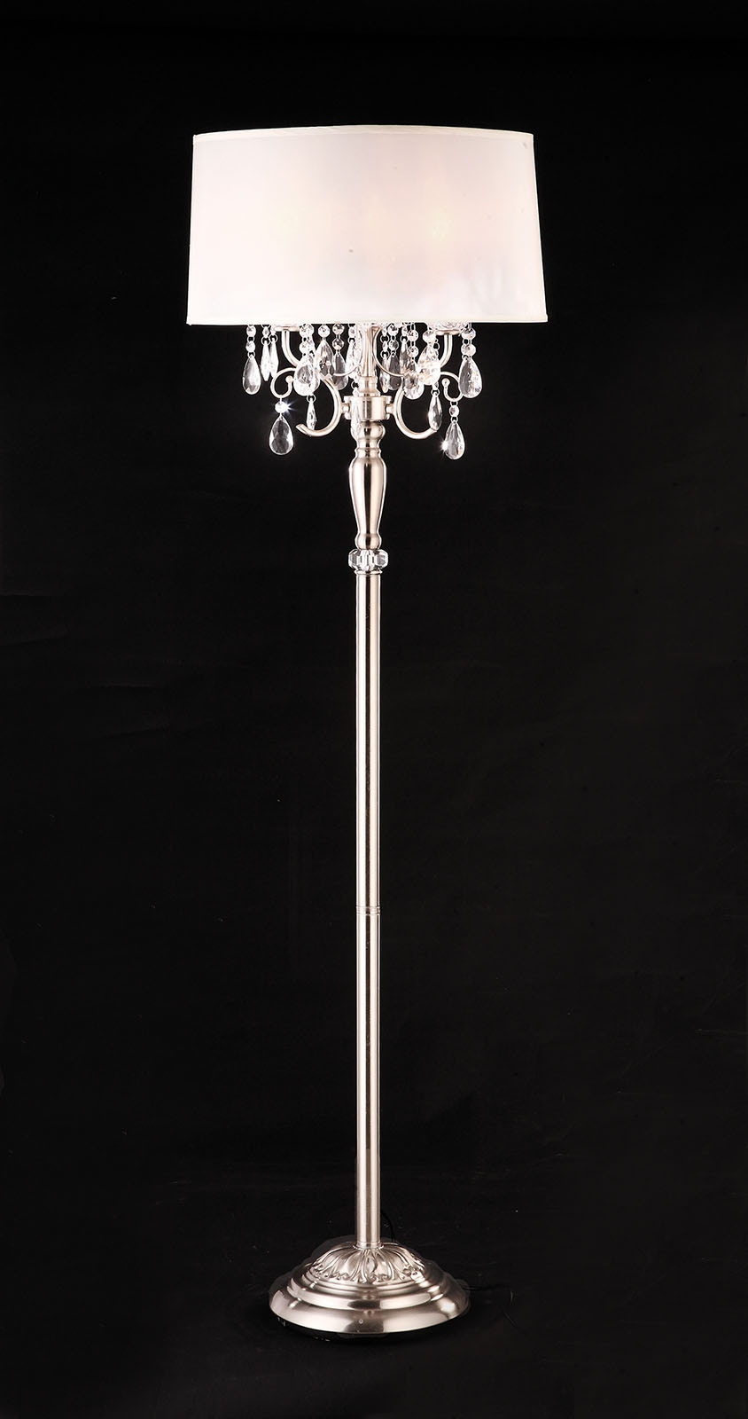 Floor lamp online with hanging crystals