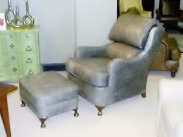 Carolina Custom Leather Living Room Upholstery Chair Carolina Custom Leather Upholstery Chair Ottoman 190