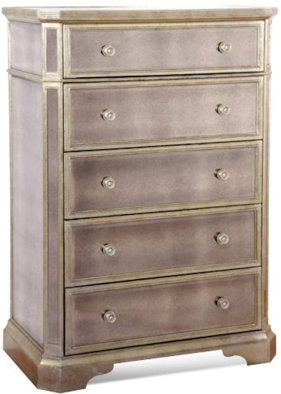 Clearance Bedroom Borghese Tall Chest By Bassett Mirror Company