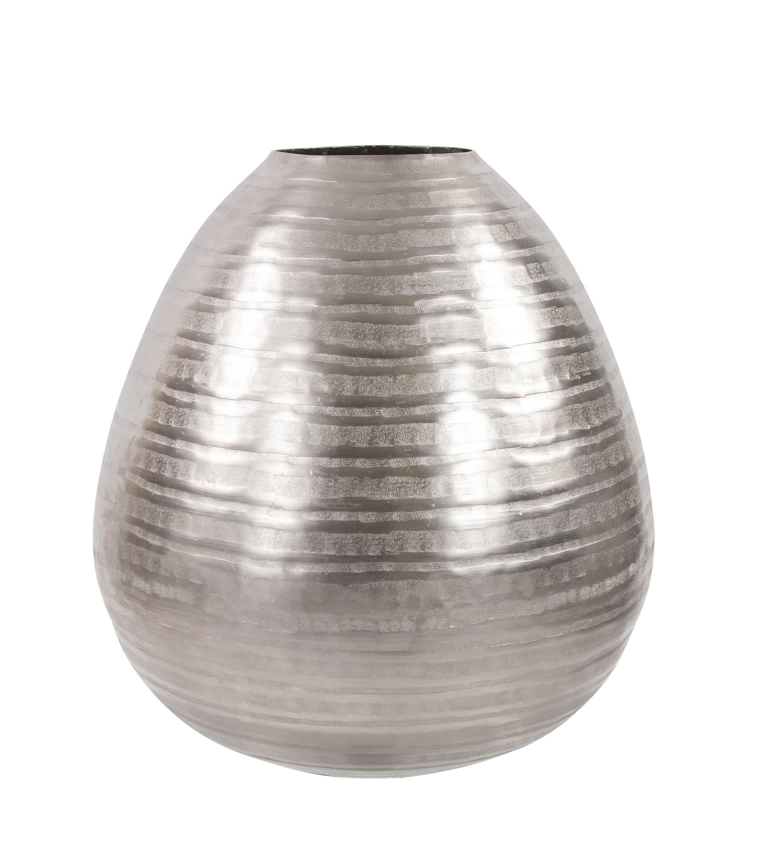  CHISELED SILVER TEARDROP VASE-LARGE 32-87