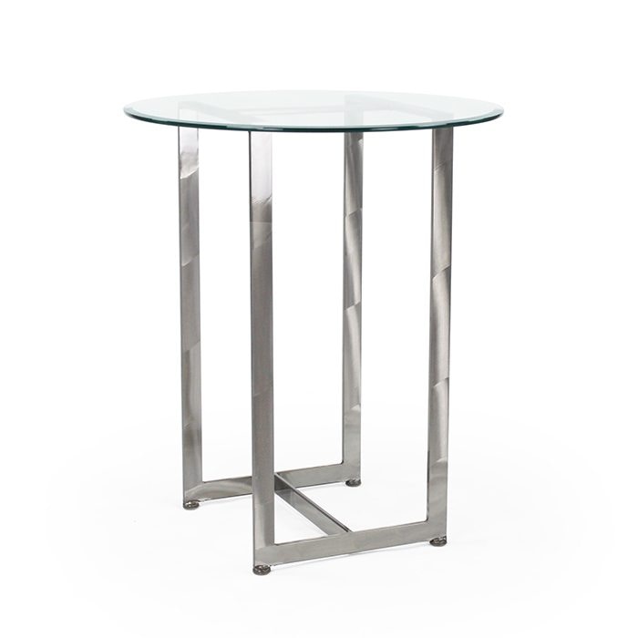  4 SCORE PUB TABLE STEEL/GLASS 45-6