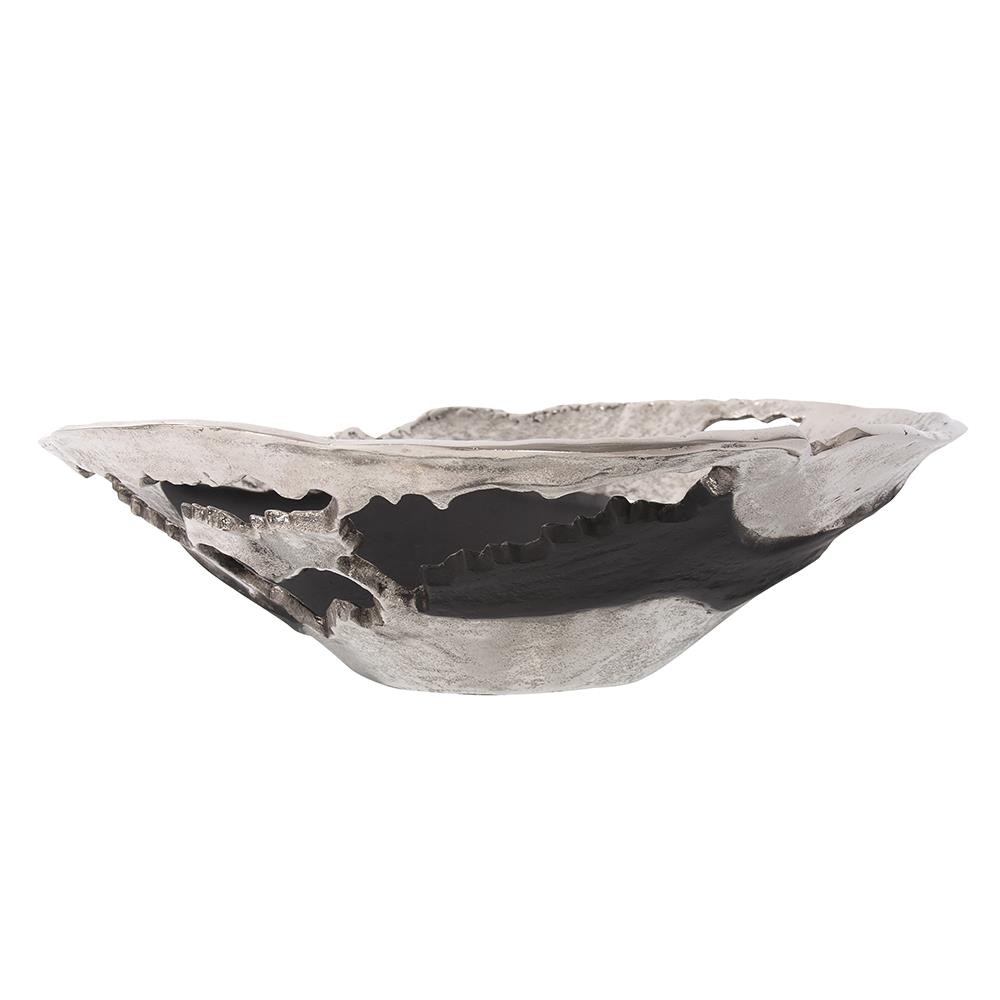  CONTEMPORARY NICKLE AND BLACK BOWL-LARGE 32-85