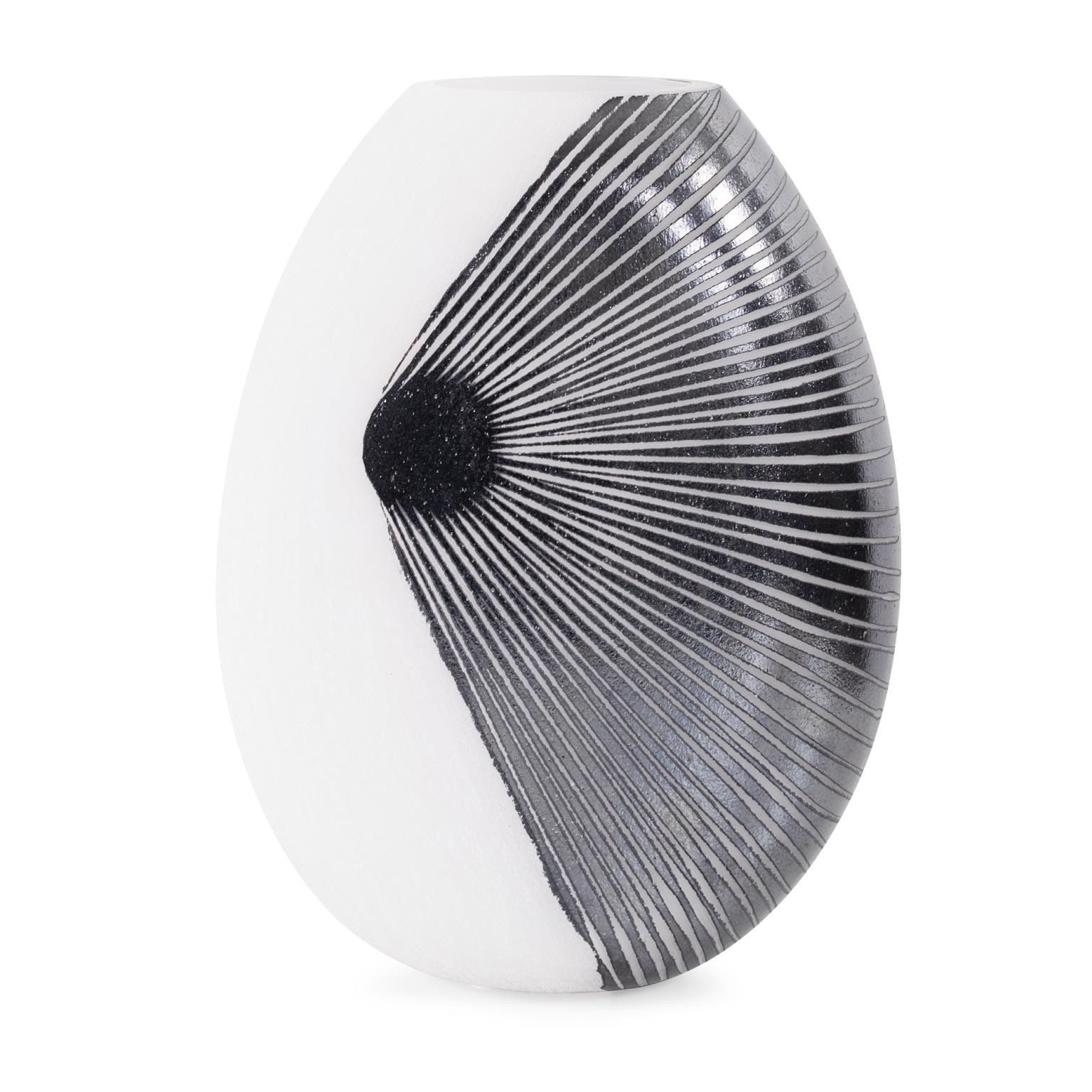  OXMAN HYPNOTIC SHORT GLASS VASE 32-107
