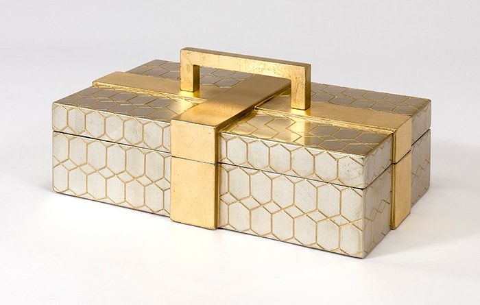  HAND CARVED GOLD LEAF BOX 11406