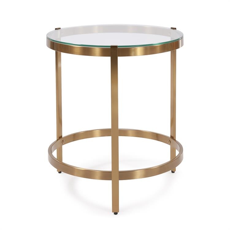  BRASS STEEL SIDE TABLE 11330
