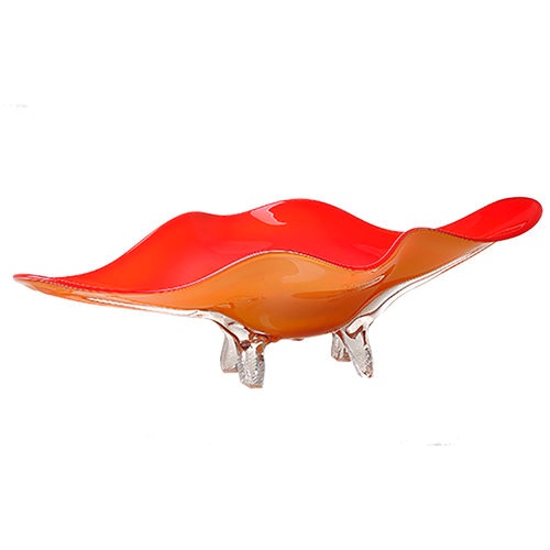  TANGERINE PEDESTAL PLATTER 10806