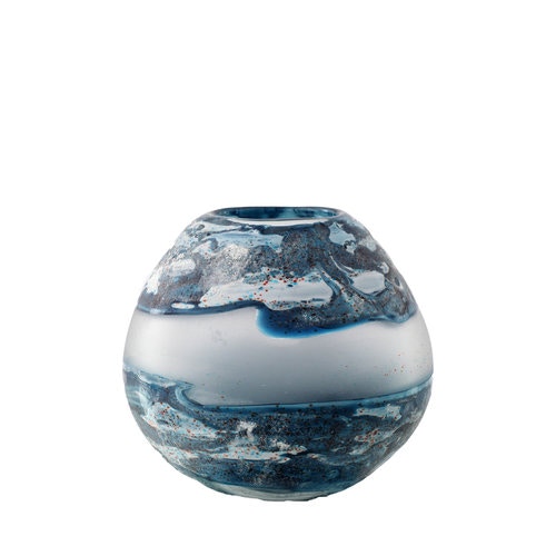  SPHERICAL AQUA VASE 11659