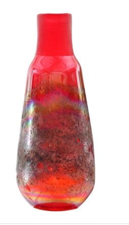  RED/ORANGE VASE 10509