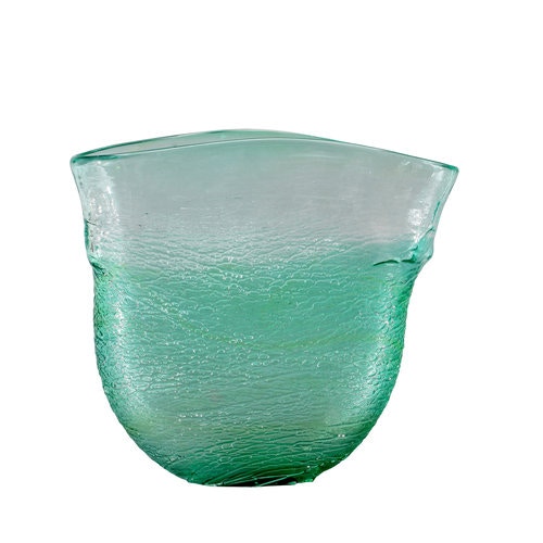  GREEN TEXTURED VASE 10805