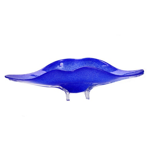 COBALT PEDESTAL PLATTER 11803