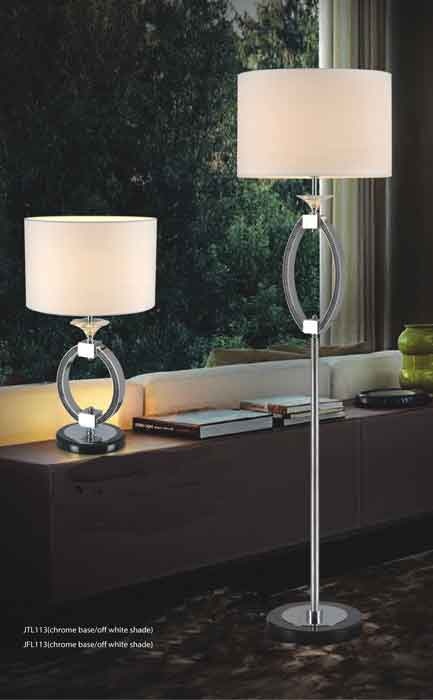  Chrome base Ivory shade lamps 10227/10228