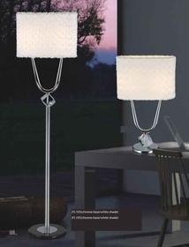  Chrome base White shade lamps 10223/10224
