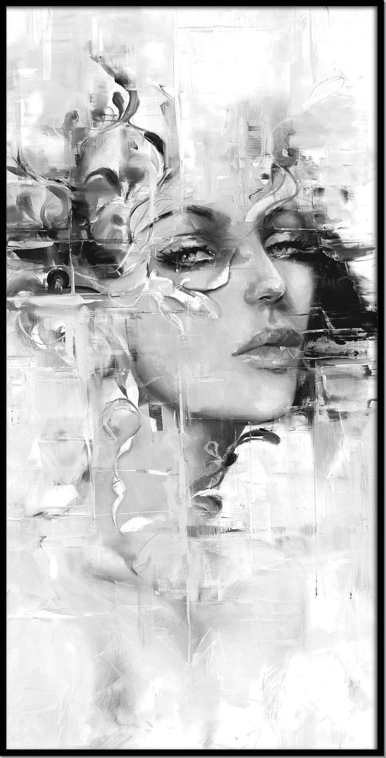 SMOKE & MIRROR FRAMED CANVAS ART 28-87