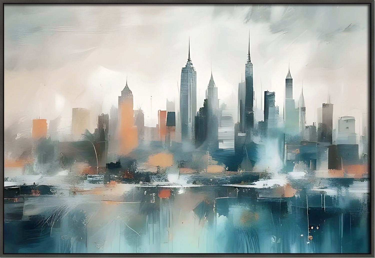  INTO THE CLOUDS FRAMED CANVAS ART 28-91