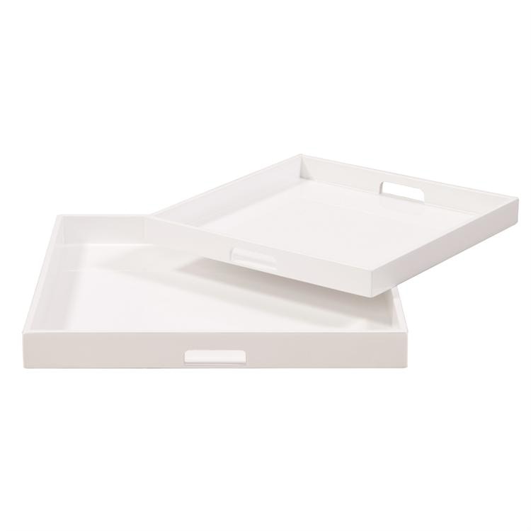  White Lacquer Tray Set 10312