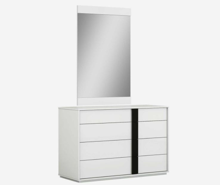  GLOSS WHITE/BLACK DRESSER DR1617