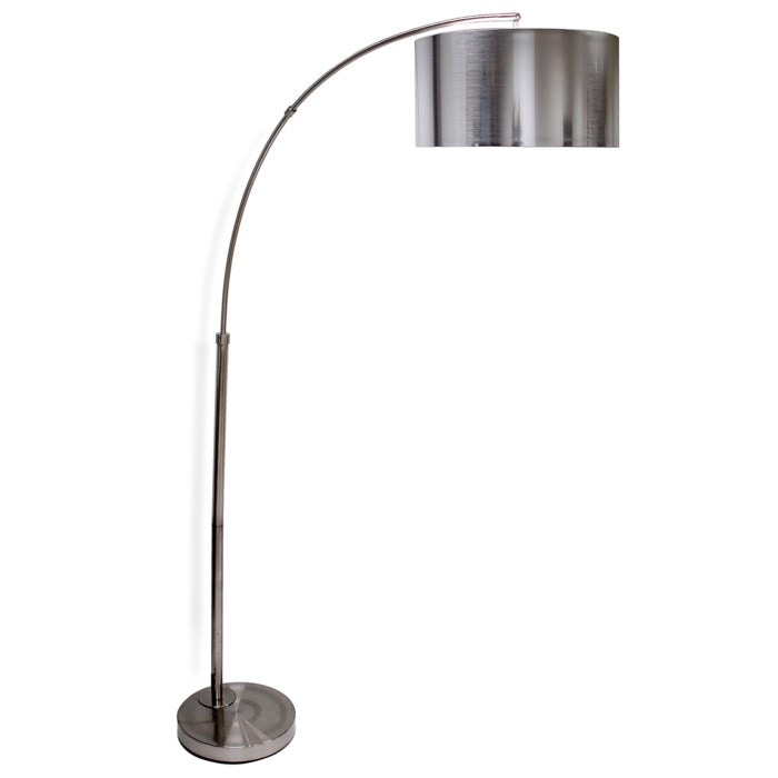 stainless steel arc floor lamp