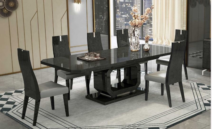 grey lacquer dining table