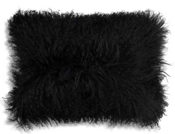  LUNA BLACK FUR PILLOW 29-41