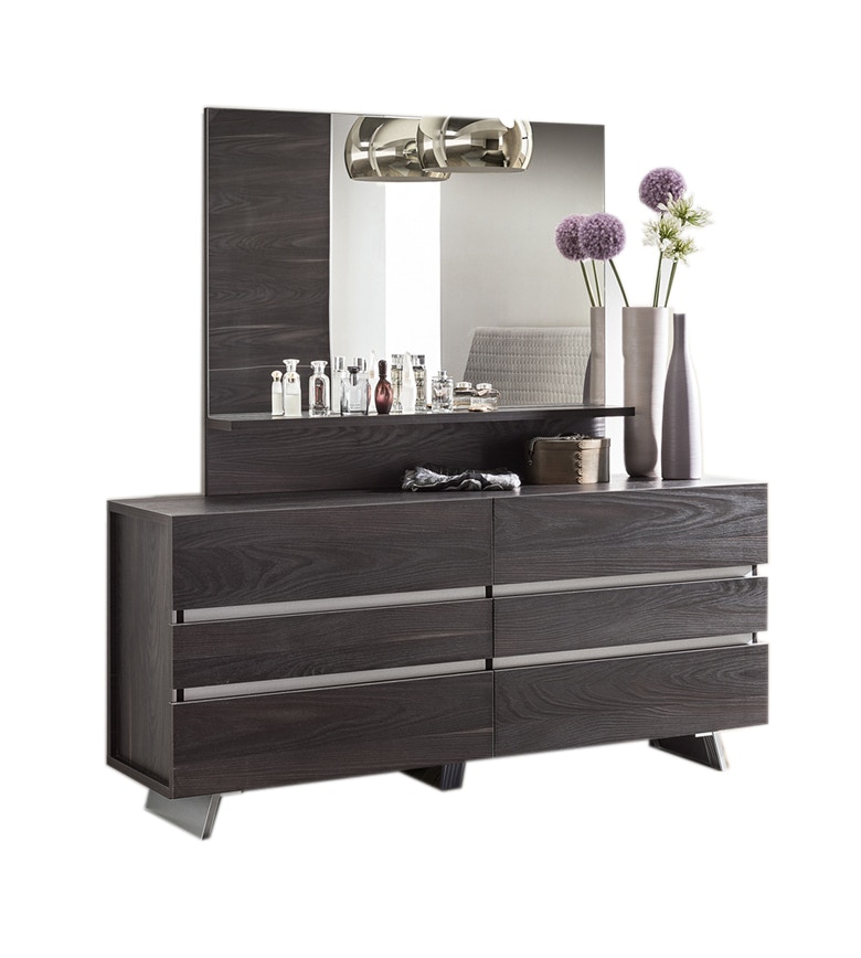  Matte Burnt Oak Double Dresser 11672