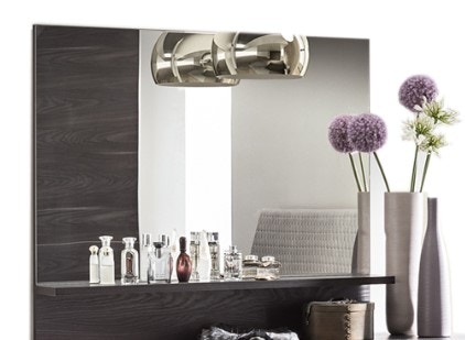  Matte Burnt Oak Mirror 11673