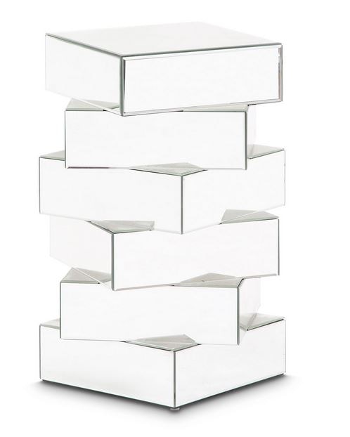  Montreal Mirrored Stacking Pedestal Lg. 10355