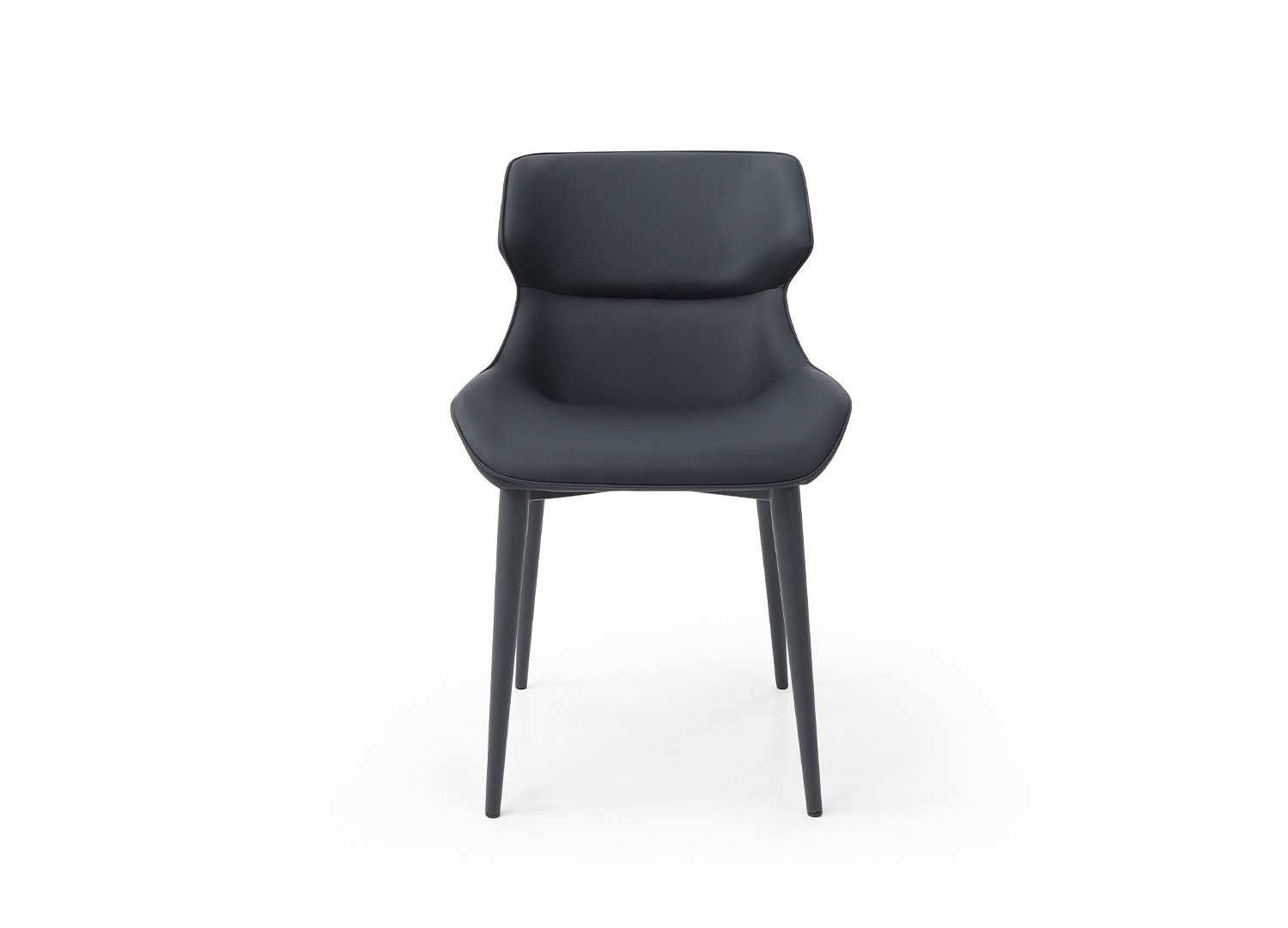  BLACK FAUX LEATHER DINING CHAIR 11861